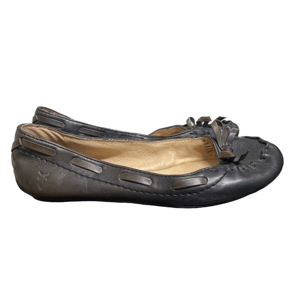 Frye Emma Lace Flats Womens 7M Brown Leather Lace Up Shoes MSRP $120